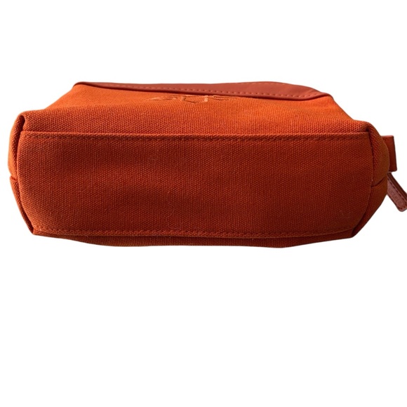 Ettinger London Amenity Pouch Makeup Bag In-flight Toiletries bag. Deep Orange - Picture 6 of 7